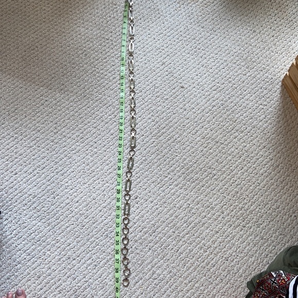 Modern Silver Chain Belt - Picture 2 of 3